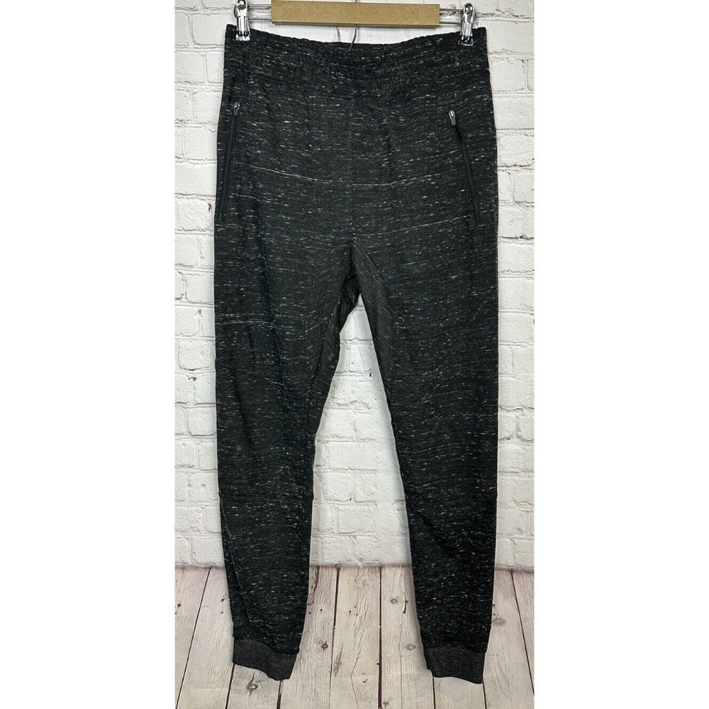 Carbon heathered black‎ men's jogger sweatpants activewear, sz S